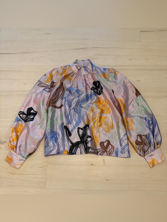 STINE GOYA Tops - STINE GOYA Multicolor Floral-Print Blouse